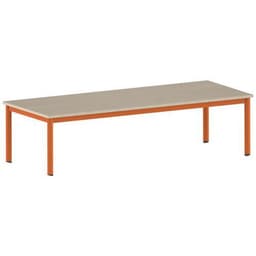 Table Carélie rectangulaire 200 x 80 cm mobile 4 pieds stratifié - Image 5