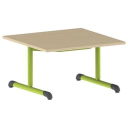 Table Bandana carrée 80 x 80 cm fixe dégagement latéral stratifié - Image 2