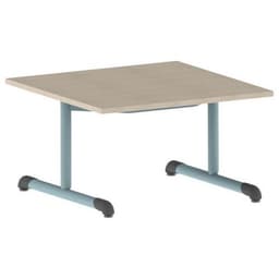 Table Bandana carrée 80 x 80 cm fixe dégagement latéral stratifié - Image 3