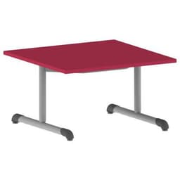 Table Bandana carrée 80 x 80 cm fixe dégagement latéral stratifié - Image 5