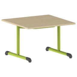 Table Bandana carrée 80 x 80 cm fixe dégagement latéral stratifié - Image 7