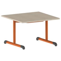 Table Bandana carrée 80 x 80 cm fixe dégagement latéral stratifié - Image 8