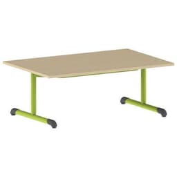 Table Bandana 120 x 80 cm fixe dégagement latéral stratifié Mobidecor - Image 2