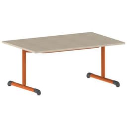 Table Bandana 120 x 80 cm fixe dégagement latéral stratifié Mobidecor - Image 7