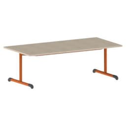 Table Bandana 160 x 80 cm fixe dégagement latéral stratifié Mobidecor - Image 4