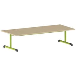 Table Bandana 180 x 80 cm fixe dégagement latéral stratifié Mobidecor - Image 6
