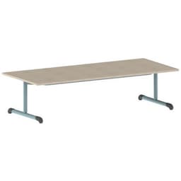 Table Bandana 180 x 80 cm fixe dégagement latéral stratifié Mobidecor - Image 3