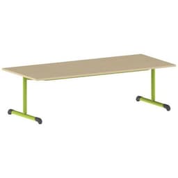 Table Bandana 180 x 80 cm fixe dégagement latéral stratifié Mobidecor - Image 8