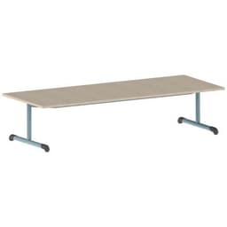 Table Bandana 200 x 80 cm fixe dégagement latéral stratifié Mobidecor - Image 7