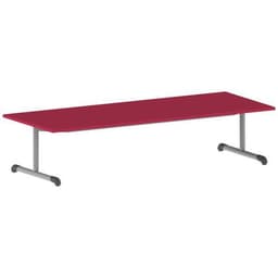 Table Bandana 200 x 80 cm fixe dégagement latéral stratifié Mobidecor - Image 3