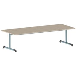 Table Bandana 200 x 80 cm fixe dégagement latéral stratifié Mobidecor - Image 8