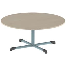 Table Bandana ronde Ø 120 cm fixe dégagement latéral stratifié - Image 7