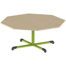 Table Bandana octogonale Ø 120 cm fixe piètement central stratifié - Image 7