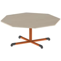 Table Bandana octogonale Ø 120 cm fixe piètement central stratifié - Image 8