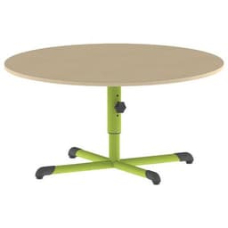 Table Bandana ronde Ø 120 cm réglable piètement central stratifié - Image 2