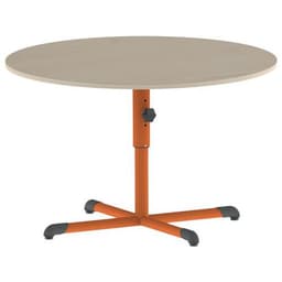 Table Bandana ronde Ø 120 cm réglable piètement central stratifié - Image 4