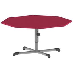 Table Bandana octogonale Ø 120 cm réglable piètement central stratifié - Image 6