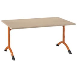 Table Sara rectangulaire 120 x 80 cm fixe dégagement latéral stratifié - Image 5