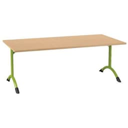 Table Sara rectangulaire 160 x 80 cm fixe dégagement latéral stratifié - Image 4