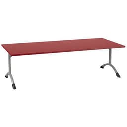 Table Sara rectangulaire 180 x 80 cm fixe dégagement latéral stratifié - Image 5