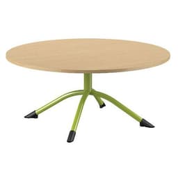 Table Sara ronde Ø 120 cm fixe piètement central stratifié Mobidecor - Image 6