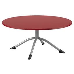 Table Sara ronde Ø 120 cm fixe piètement central stratifié Mobidecor - Image 3