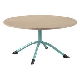Table Sara ronde Ø 120 cm fixe piètement central stratifié Mobidecor - Image 4