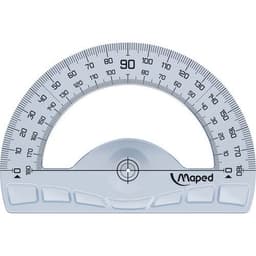 Rapporteur 180° base 12 cm - Geometric, en plastique recyclé - Image principale
