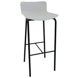 Tabouret haut Popp coque polycarbonate/piètement acier - Image 9