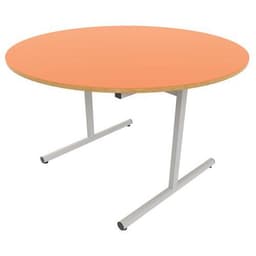 Table dégagement latéral ronde Ø 120 cm stratifié ABS - Image principale