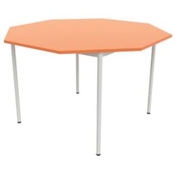 Table 4 pieds droits octogonale Ø 120 cm stratifié ABS - Image 3