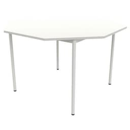 Table 4 pieds droits octogonale Ø 120 cm stratifié ABS - Image 4