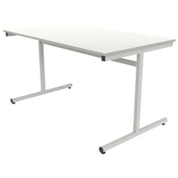 Table dégagement latéral 80 x 80 cm stratifié ABS - Image 2