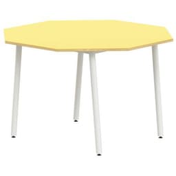 Table 4 pieds inclinés octogonale Ø 120 cm stratifié ABS - Image 4