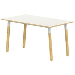 Table 4 pieds inclinés métal/bois 80 x 80 cm stratifié ABS - Image 5