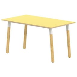 Table 4 pieds inclinés métal/bois 160 x 80 cm stratifié ABS - Image 5
