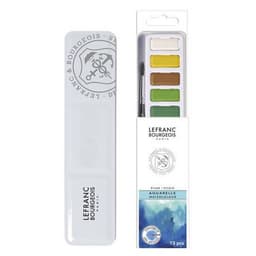 Boîte métal aquarelle 12 tablettes avec pinceau Lefranc Bourgeois - Image principale