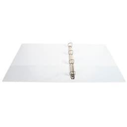 Classeur plastique A4 blanc dos: 50mm 4 anneaux en 30mm - Image 2