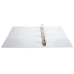 Classeur plastique A4 blanc dos: 75mm 4 anneaux en 50 mm de diamètre - Image 3