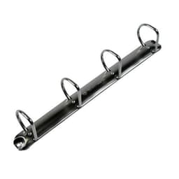 Classeur plastique A4 blanc dos: 75mm 4 anneaux en 50 mm de diamètre - Image 4