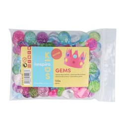 Pochette de 120 cabochons plastique pailletés à coller Ø 18 mm - Image 2