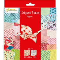 Papier Origami, Nippon, 20 x 20 cm, 60F, 70g (6+) - Image principale