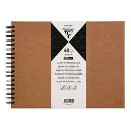Album Couverture rigide Kraft 32x24cm 40 feuilles 200g - Image principale