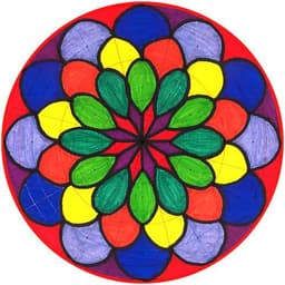 Set 36 feuilles 28x28cm pour création Mandala - Image 2