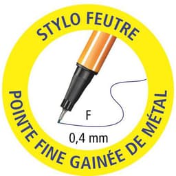Stylo-feutre STABILO point 88 0.4 mm - bleu - Image 5