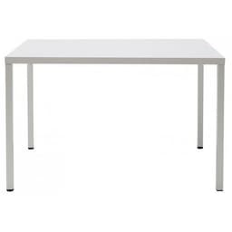 Table Summer 120 x 80 cm zingué hauteur 75 cm - peint blanc - Image principale