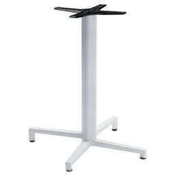 Pied de table Domino fixe hauteur 73 cm colonne ronde - blanc - Image principale