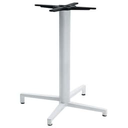 Pied de table Domino fixe hauteur 73 cm colonne ronde - argent - Image principale