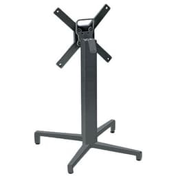 Pied de table Domino rabattable hauteur 73 cm colonne carrée - anthracite - Image principale