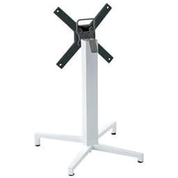 Pied de table Domino rabattable hauteur 73 cm colonne ronde - blanc - Image principale